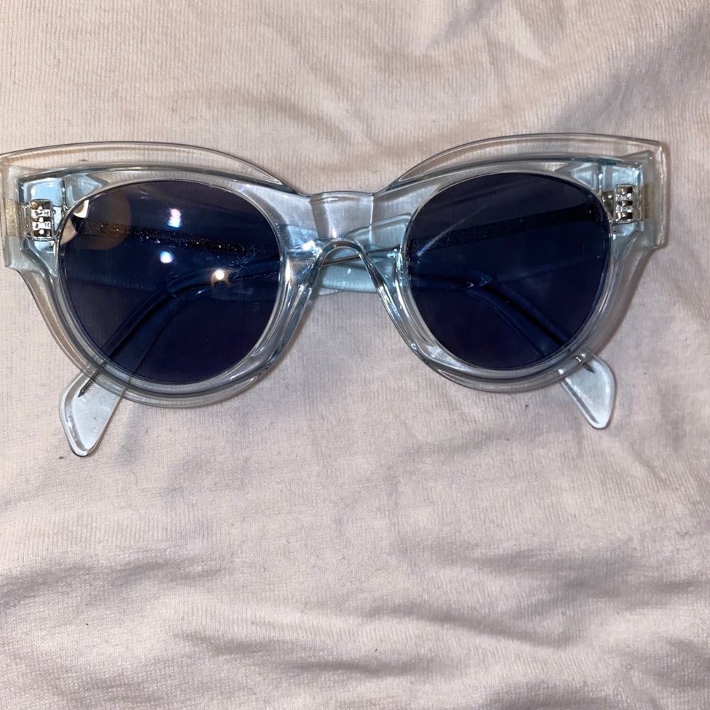 Celine Cl400981 86v Translucent Round Sunglasses - image 1
